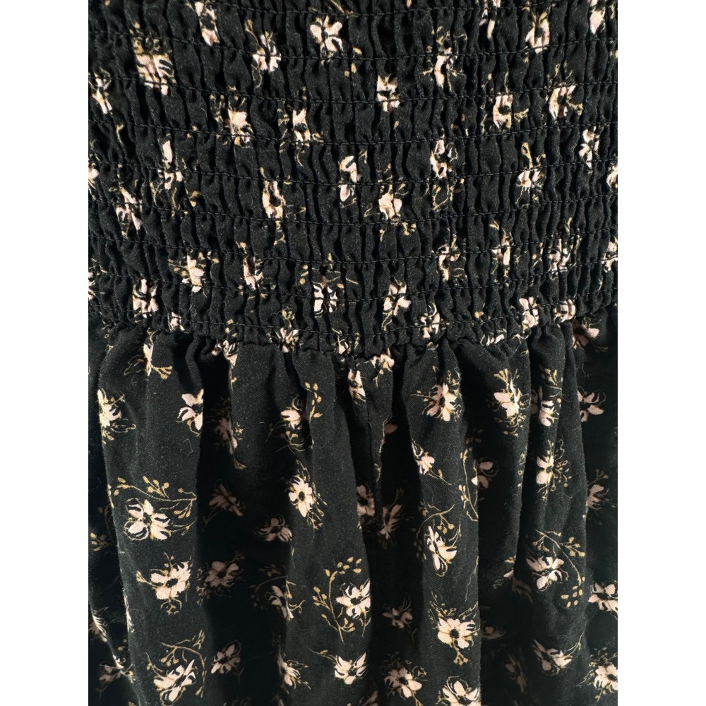 Celebrity Pink Women XXXL‎ Black Pink Floral Long Sleeve Smocked Mini Dress - Picture 4 of 6